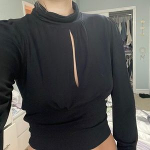 Free people long sleeve top with cut out